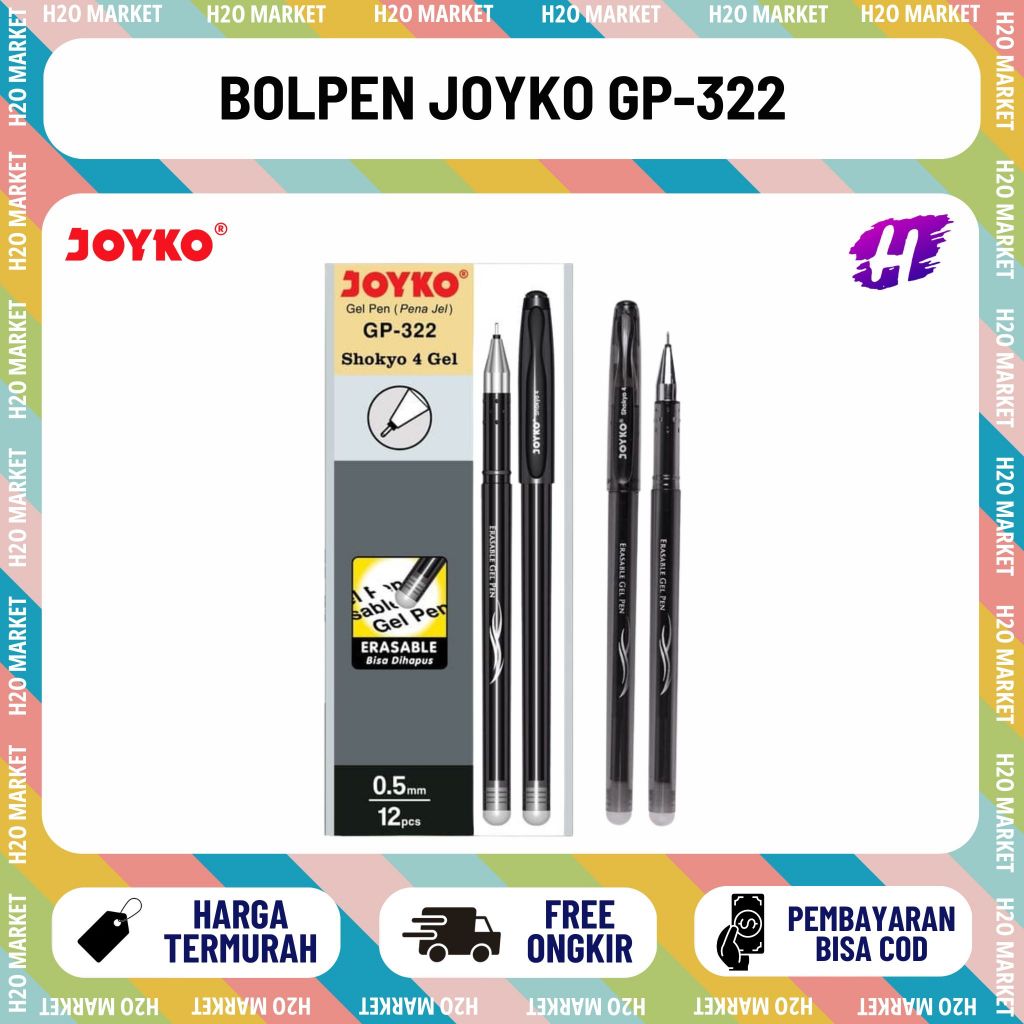 [H2O] Joyko Shokyo 4 GP-322 Gel PEN / Shokyo 4 GP-322 ERASABLE PEN (1 ชิ้น)