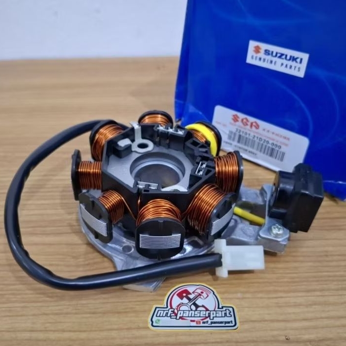 ต้นฉบับ SGP//SPUL SATRIA 2-STROK 120 RU DUMBA 32101-21D20-000/SPOOL ASSY+FULSER SUZUKI SATRIA DUMBA 