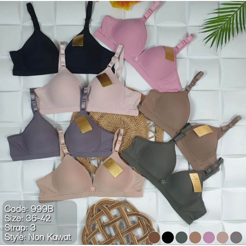 TWINERRY ชุดชั้นในสตรี TW999 บราไร้สาย 3-HOOK SIZE 36-42