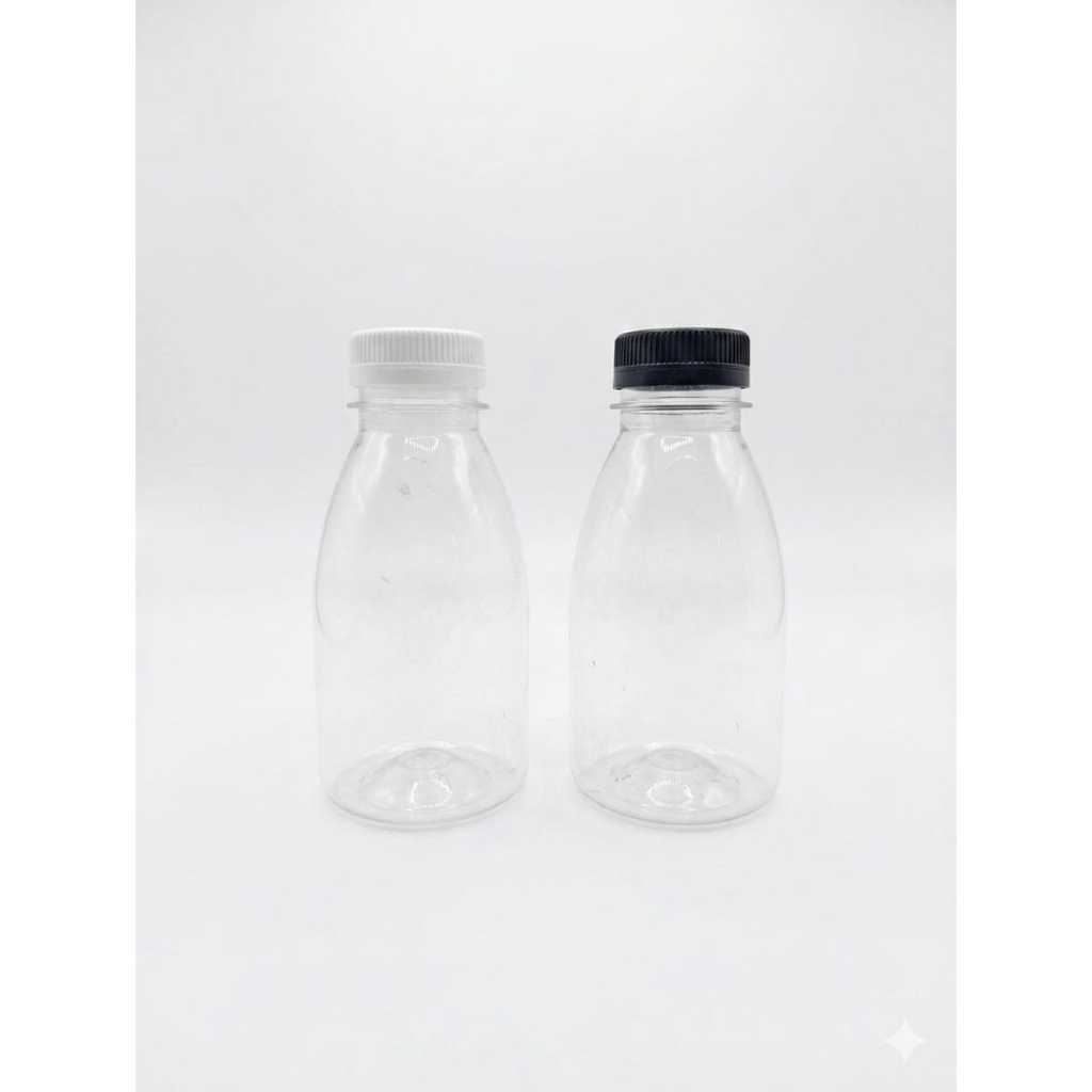 สวย 150 มล. SN Bottle / 150 มล. SN ขวดพลาสติก / ขวดเครื่องดื่ม / ขวด PET สวยงาม / ฝา SN สีดําและสีขา