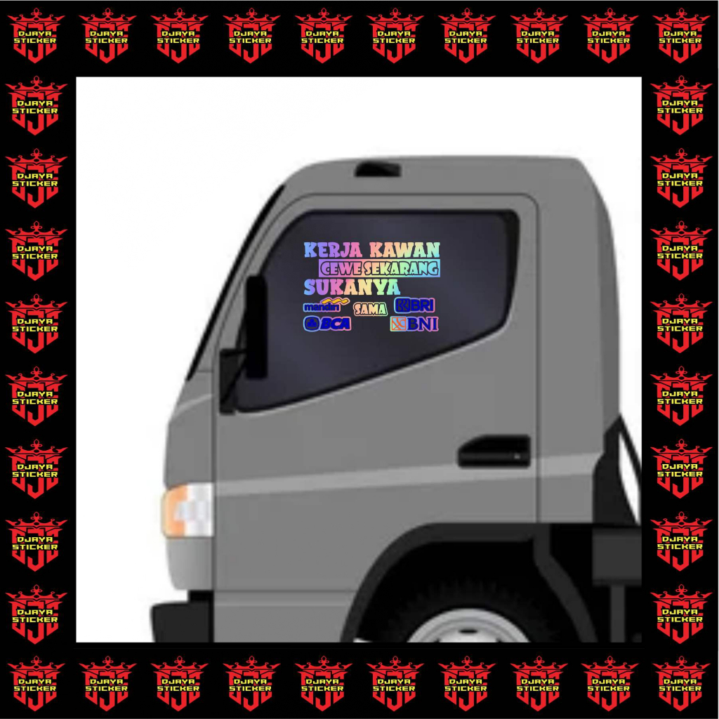 สติ๊กเกอร์ตัด WORDS OF WOMENS FRIENDS WORK TRUCKS NOW LIKE THE INDEPENDENT