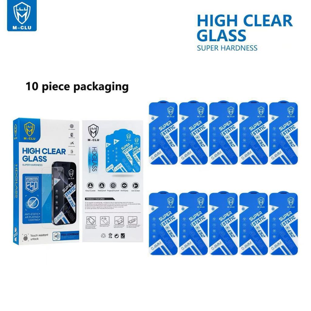 กระจกนิรภัย Bening Clear Esd Full Transparency MCLU สําหรับ IPHONE 11,11 PRO,11PRO MAX,IP 12,12 PRO,