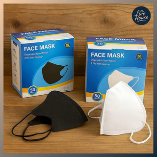 [BEST SELLER] Masker Duckbill 3Ply Isi 50pcs | Masker Duckbill Facemask Bergaris Earloop Berkualitas