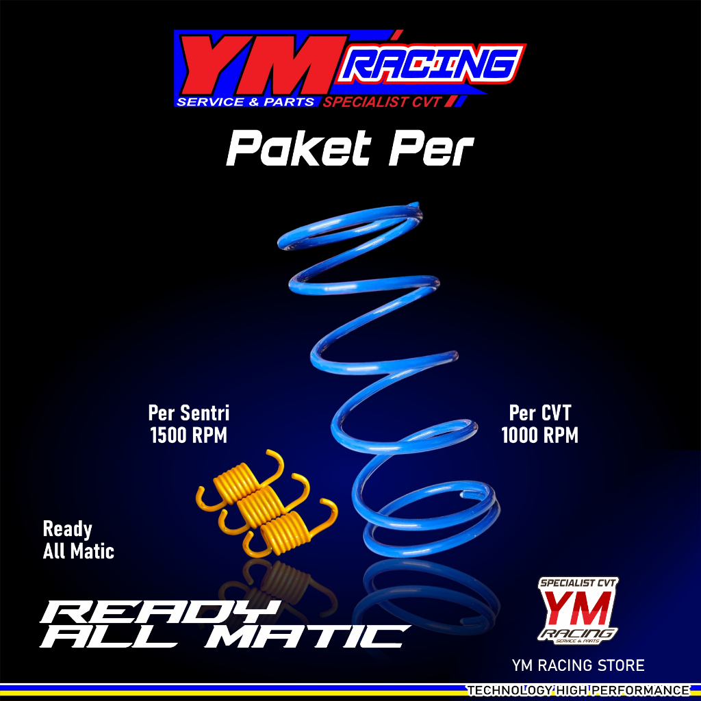 1000 RPM CVT SPRING PACKAGE PLUS 1500 RPM CENTRI SPRING สําหรับรถจักรยานยนต์อัตโนมัติทั้งหมด / 1000 