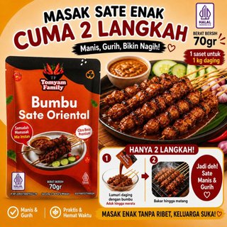Bumbu Sate Oriental Premium Sachet merk Tomyam Family
