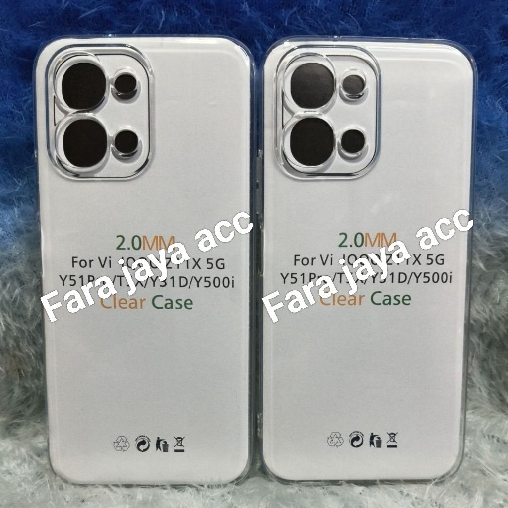 เคสนิ่ม Original Space โปร่งใส Vivo Y31D/Y51 Pro/T5X/Y500i/iQOO Z11X 5G ซิลิโคน 2.0 มม.+กล้อง Protec