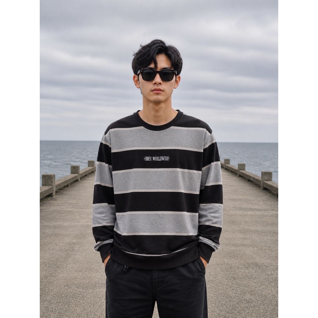 เสื้อยืดคอกลม/สเวตเตอร์ OB*Y 0R1 ไซส์ M (P66 x L53)