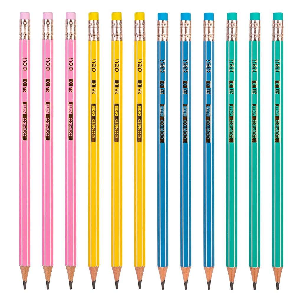 ดินสอ DELI 2B C011-2B (12 ชิ้น/กล่อง)