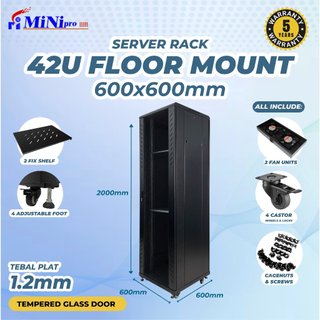 Minipro Rack Server 42U 600x600mm Floor Mount Rack