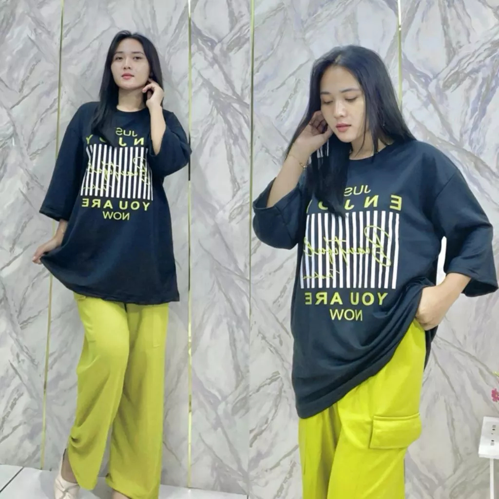 ชั่วโมง ชั่วโมง ชั่วโมง | WILMA CARGO PANTS SET PRINTING LD 120 | ชุด WILMA | ชุดเดียว WILMA | JUST 