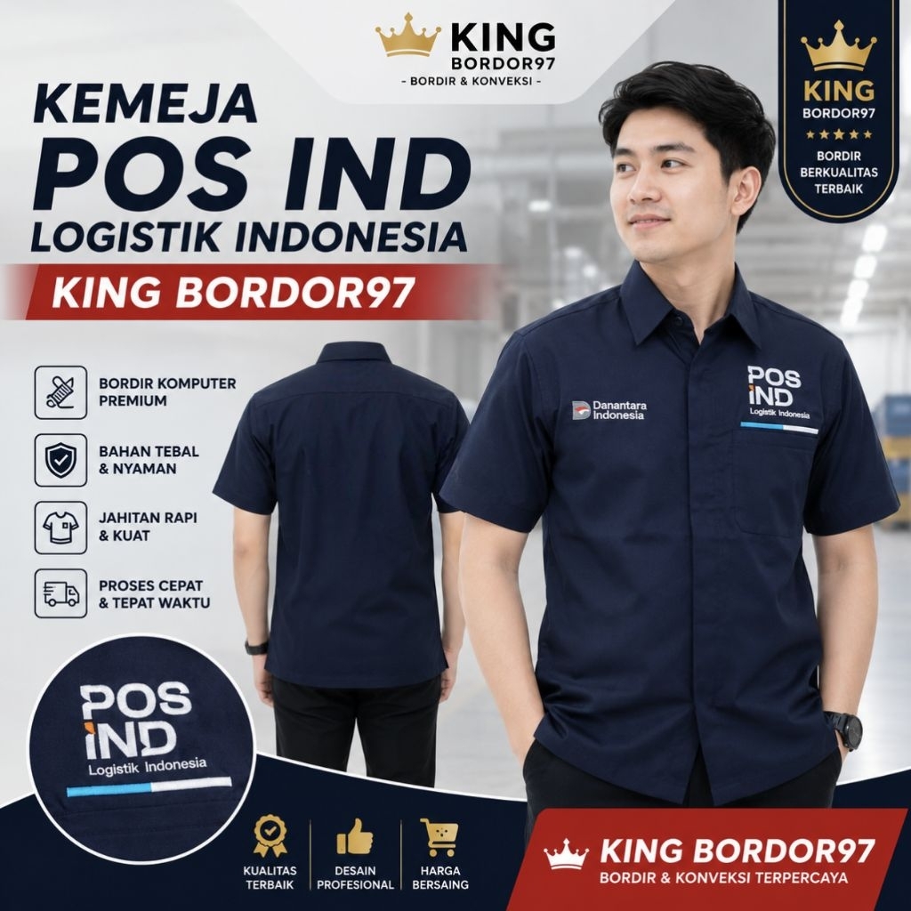 KEMEJA เสื้อ POS อินโด Danantara/Dantara POS Indo Shirt