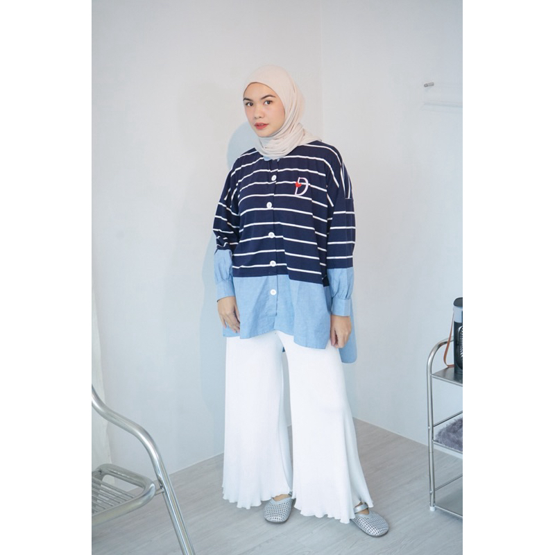 DYALODYA MOLLY STRIPE-STRIPE TOP