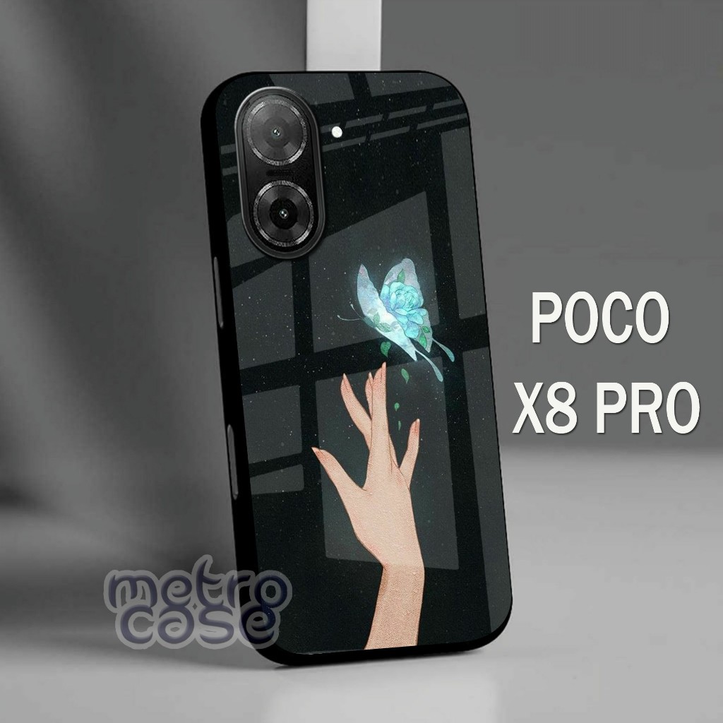 Softcase Glass Glitter Glass POCO X8 PRO - X8 PRO - POCO X8 PRO - ใหม่ล่าสุด XIAOMI - X8 PRO 2026 - 