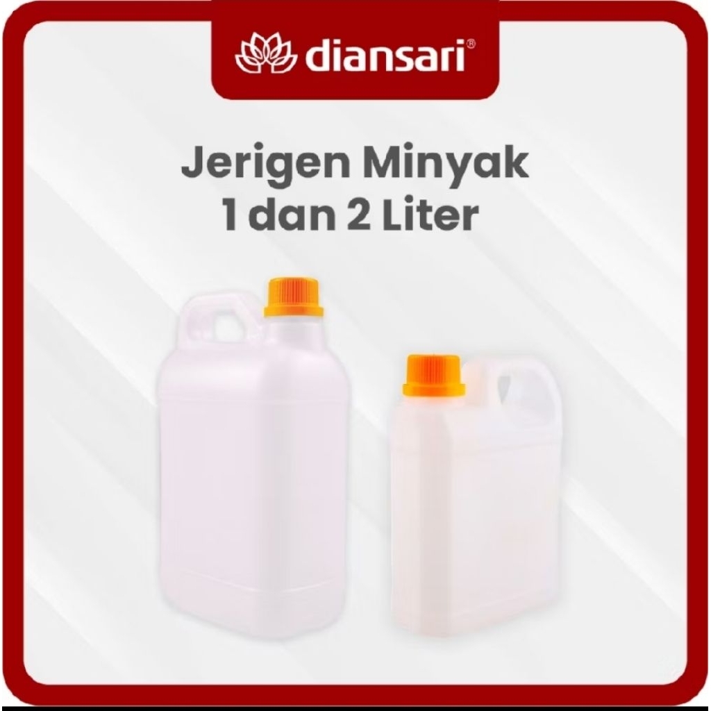 1 ลิตร DIANSARI JERRY CAN / 1000ML DIANSARI JERRY CAN / น้ํามันน้ํา 1 ลิตร JERRY CAN