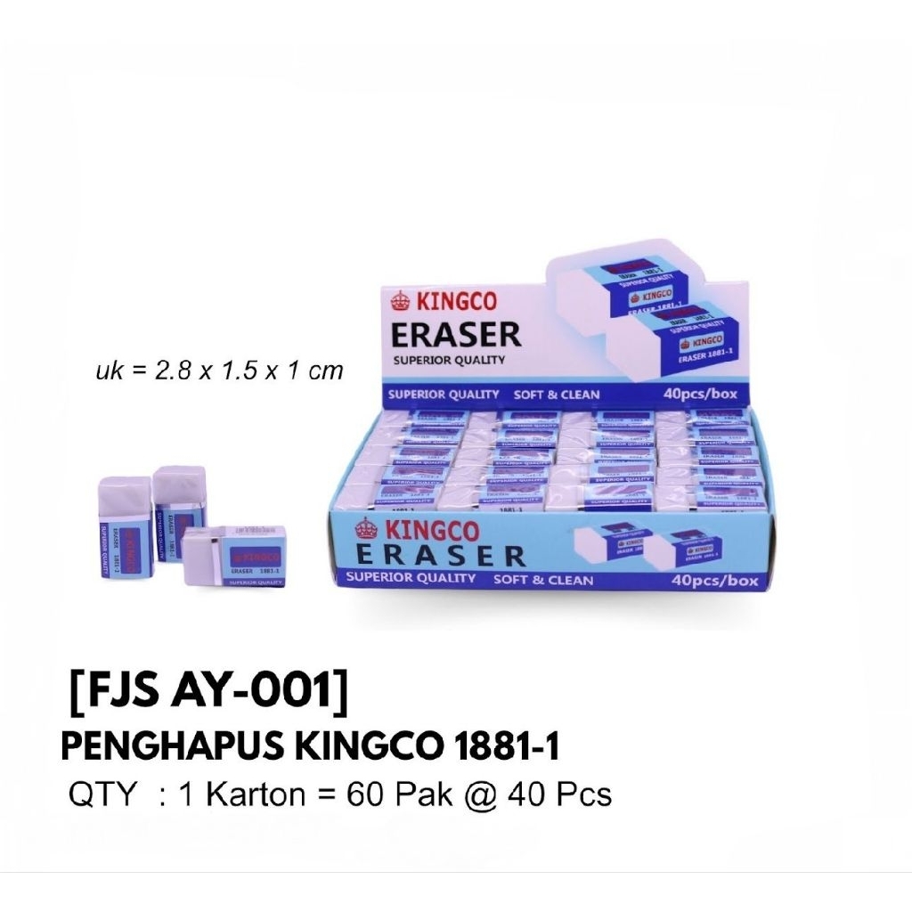KINGCO ERASER MODEL 1881-1 & 1881-2