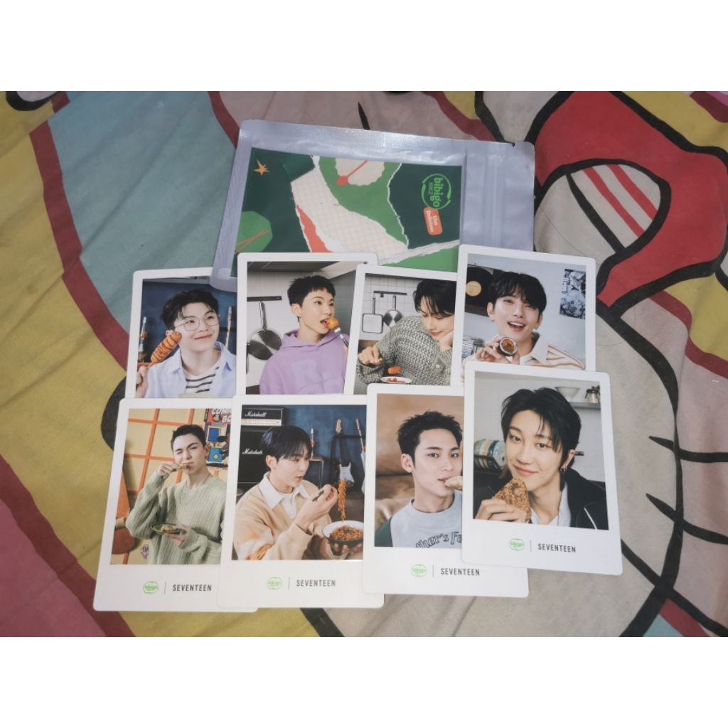 การ์ดรูปถ่าย Seventeen Bibigo