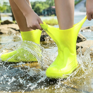 Sepatu bot hujan tebal/Pelindung sepatu anti air/Penutup sepatu bot hujan tahan aus/Cover Sepatu