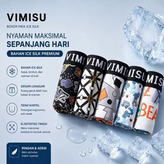 [8pcs] Best Seller Cd Pria Motif Seamless/Boxer Cowok Remaja Bahan Halus dan Dingin CD/nyaman di pakai sehari-hari dan tidak berbekas,boxer pria