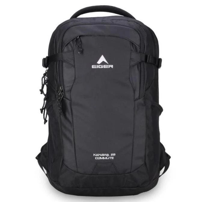 ใหม่ EGER KANAWA COMMUTE 28 1.0 กระเป๋าเป้สะพายหลังแล็ปท็อปสีดํา