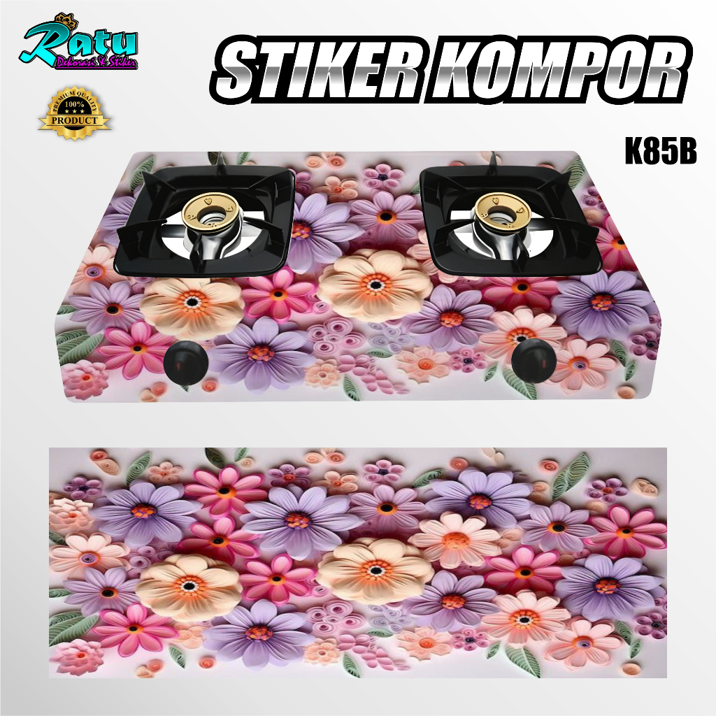 K85-MODERN ART GAS STOVE สติ๊กเกอร์ / 50 สติ๊กเกอร์ MOTIF สําหรับ 1 BURNER และ 2 BURNER GAS STOVES
