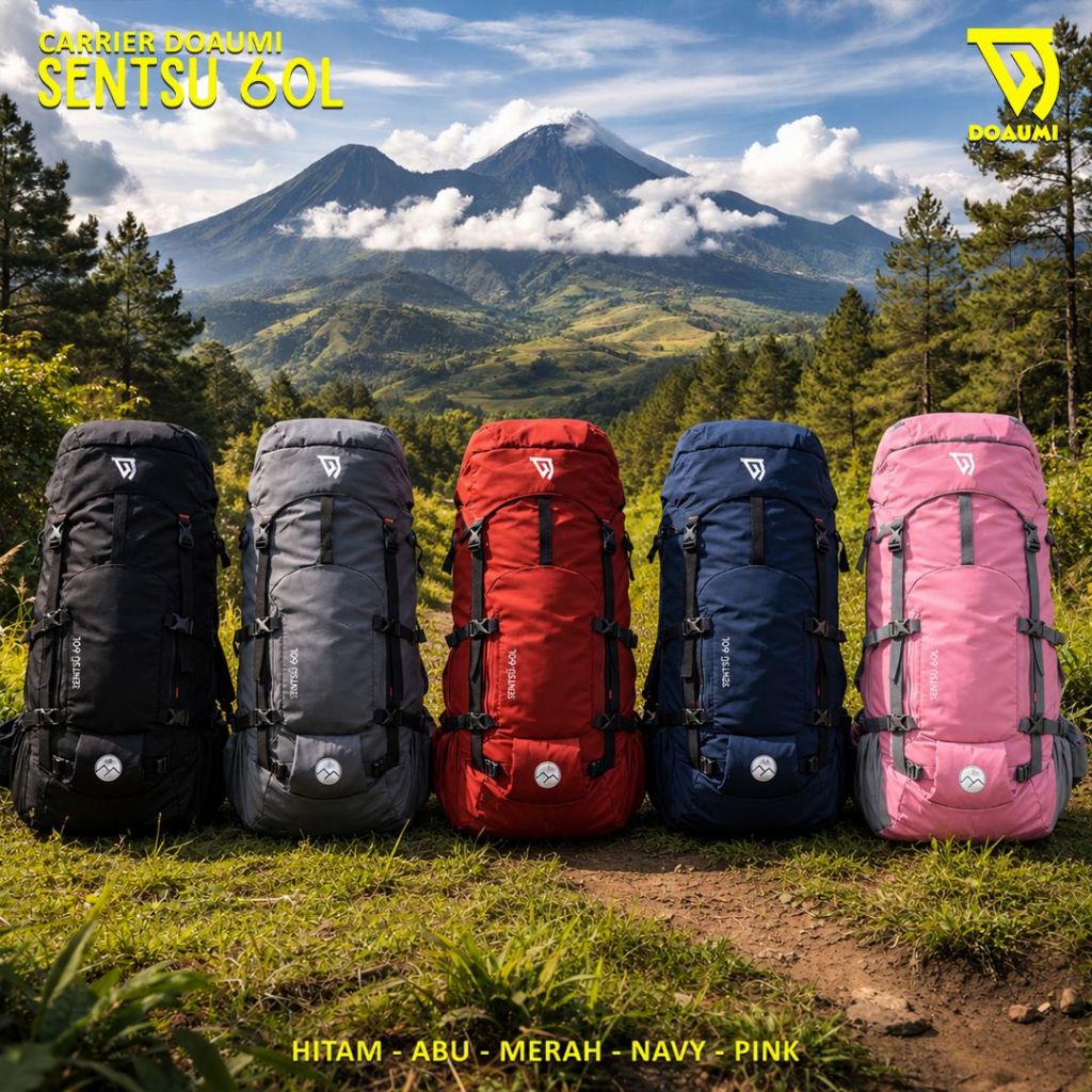 60 ลิตร 45L DOAUMI SENTSU MOUNTAIN CARRIER BACKPACK PLUS RAINCOVER MOUNTAIN CLIMBING BAG HIKING ADVE