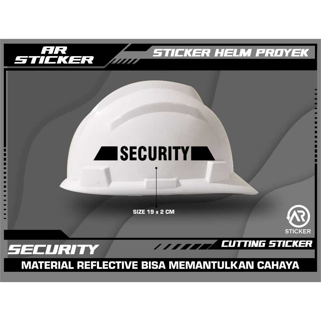 สติ๊กเกอร์ตัดหมวกกันน็อค SAFETY - SECURITY WRITING STICKER SET