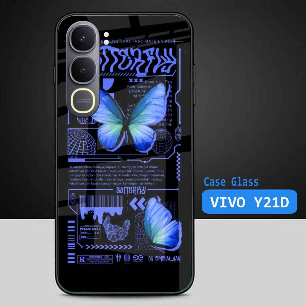 Softcase Glass Glitter สําหรับ Vivo Y21D VIVO Y31 ล่าสุด - เคสป้องกัน HP สําหรับ VIVO Y31 VIVO Y21D 