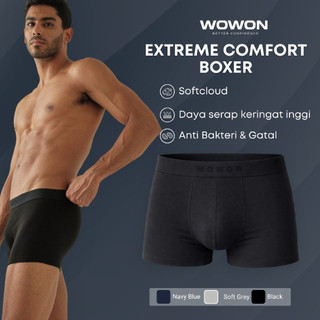 Wowon Men Boxer - Celana Dalam Pria - 3 PCS - Extreme Comfort