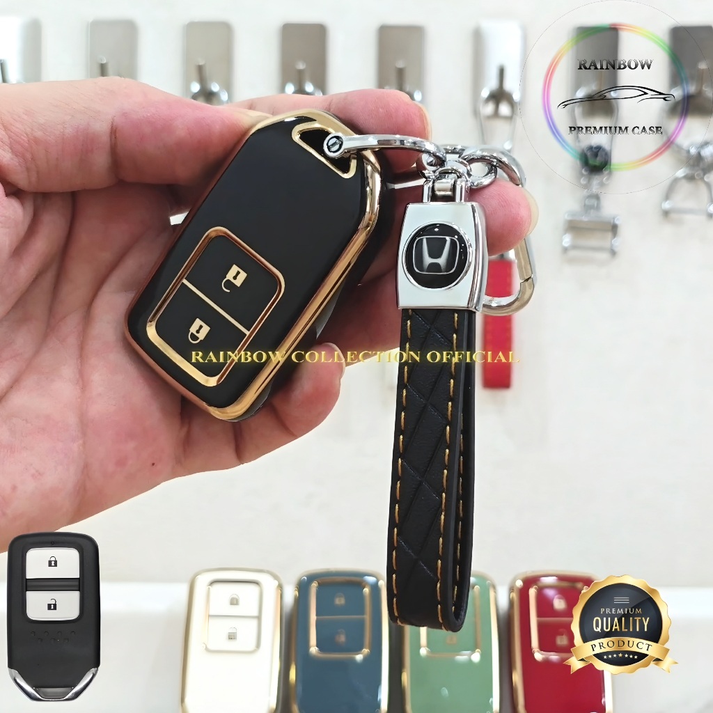 Honda HRV CRV BRV CITY CRZ NEW BRIO RS WRV type E JAZZ RS Premium Gold Edge ฝาครอบกุญแจรีโมท