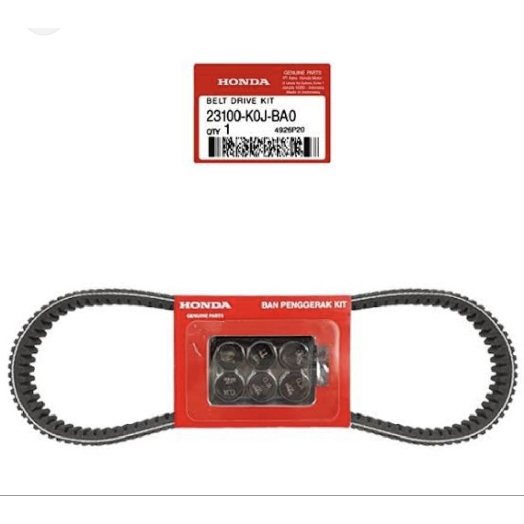 VANBELT+ ชุดลูกกลิ้ง GENIO /SCOOPY K2F/BEAT K1A 23100 K0J BA0/k1ABA0 ต้นฉบับ HONDA AM