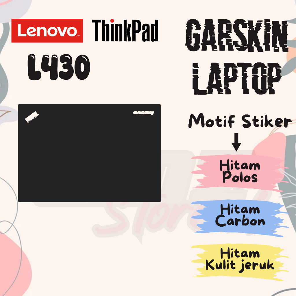 Garskin Laptop Lenovo L430 thinkpad Laptop Sticker