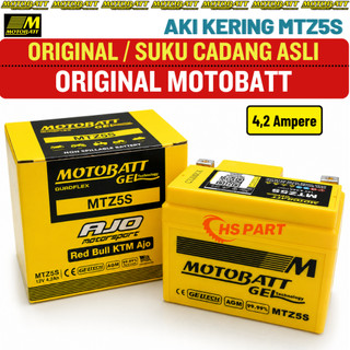 Aki Kering Motobatt MTZ5S Beat Scoopy Spacy Vario 110 Fi Karbu Original 100%