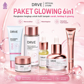 Drve paket bundling 6in1 mengandung Niacinamide Membantu mengurangi tanda-tanda penuaan dini dan menjaga kelembapan kulit sepanjang hari Acne Treatment