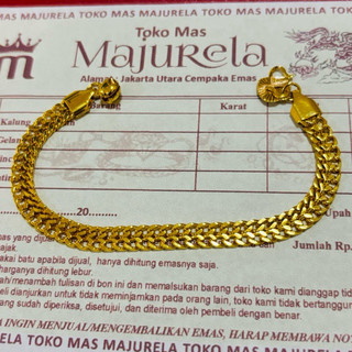Viralll Gelang Tangan Emas 24 K Emas Asli 15 Gram Free Surat Dari Toko