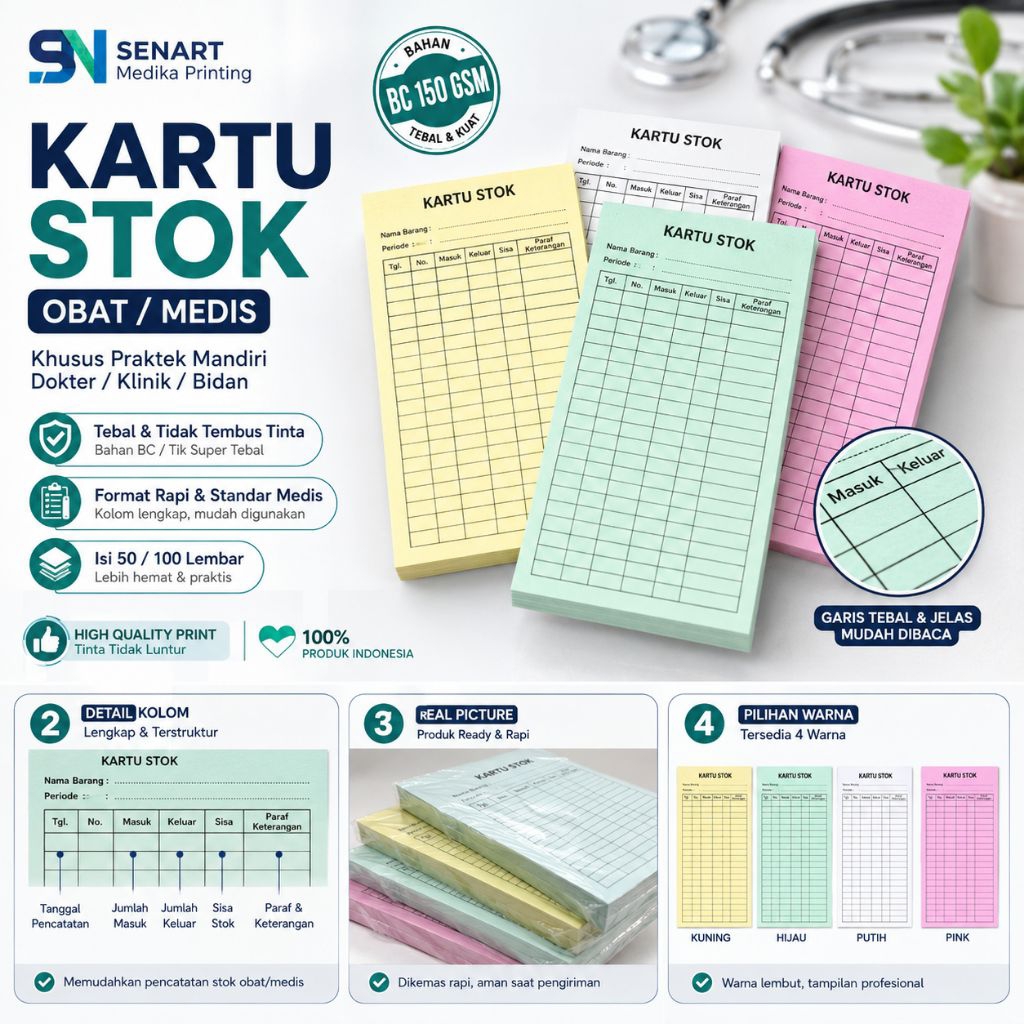 STOCK CARD / STOCK CARD / MEDICINE STOCK CARD READY