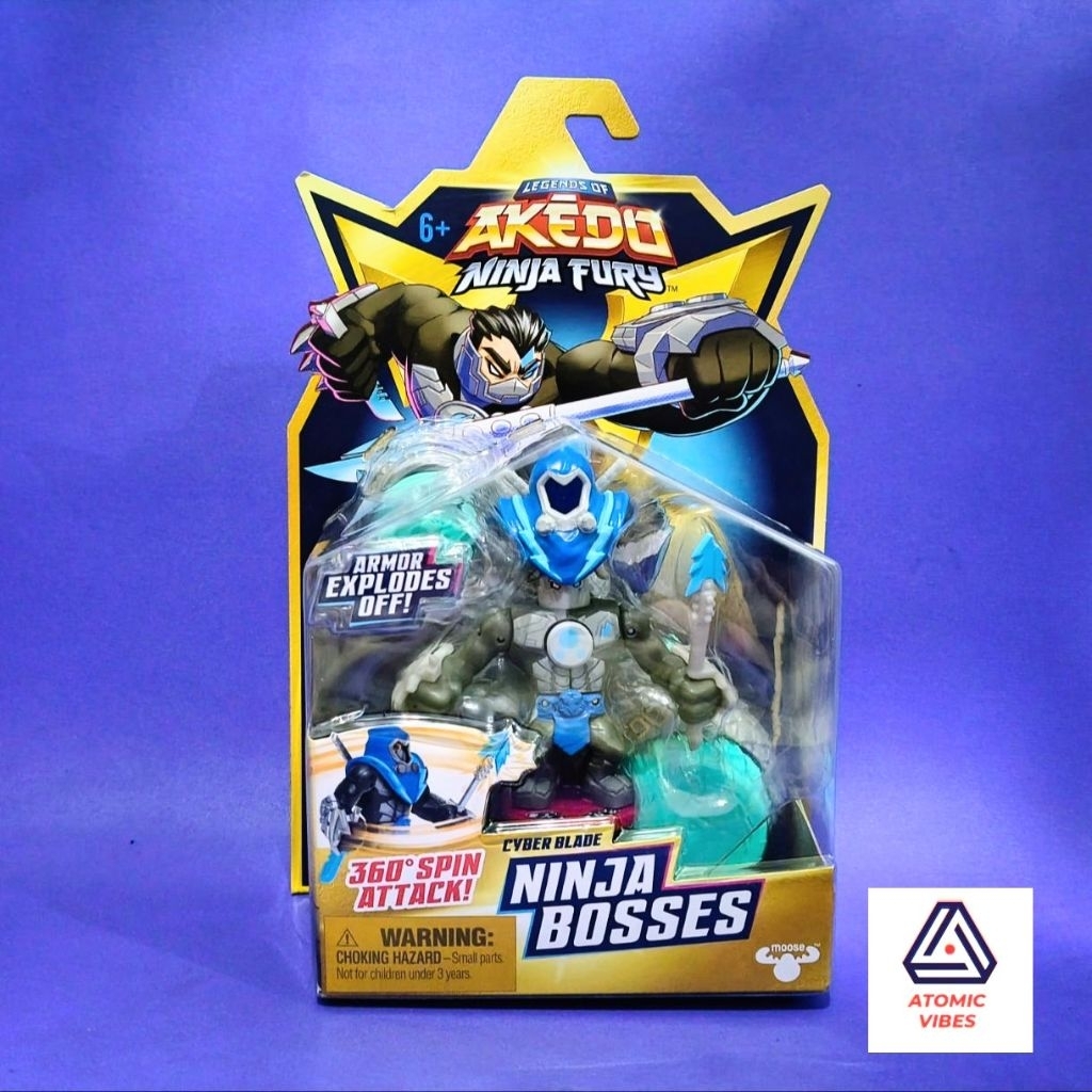 Akedo Ninja Fury Ninja Bosses Cyber Blade Mini Battling Action Figure