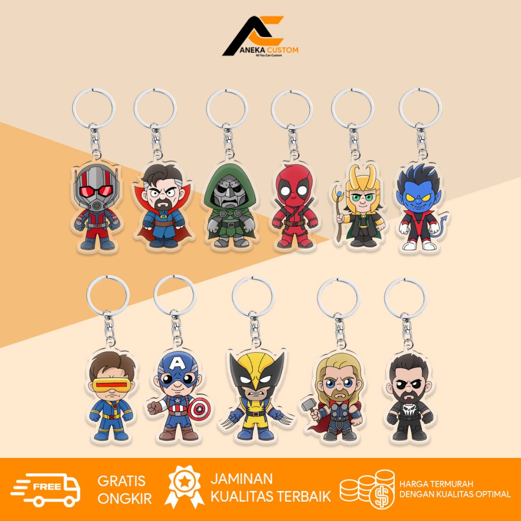 พวงกุญแจตัวละคร GANTUNGAN Avengers Domsday / พวงกุญแจ Avengers Domsday