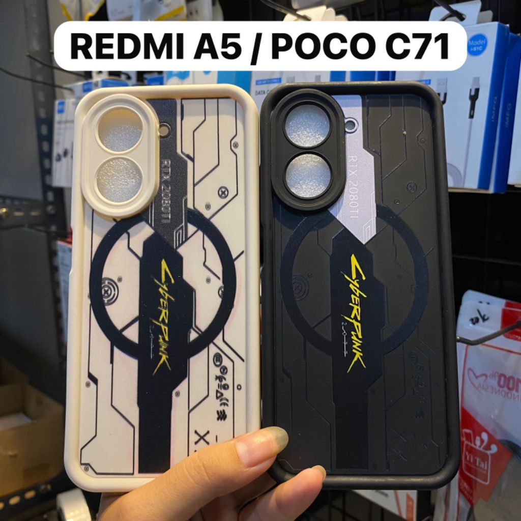 เคส SILICON พร้อม CYBERPUNK MOTIF REDMI A5 / POCO C71