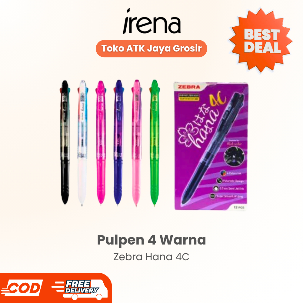 ปากกา ZEBRA Zebra Hana 4 สี - ปากกา 4C