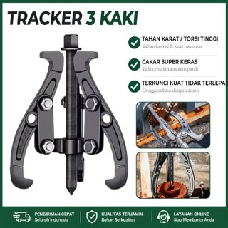 <COD> Treker 3 Kaki/Three Claw Puller - 4/6IncAlat Melepas Laher - Alat Melepas Bearing Baja Karbon