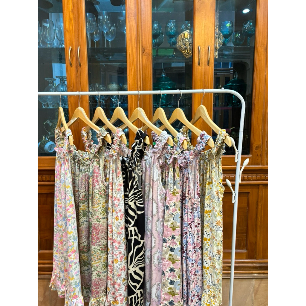 COTTON RAYON PAJAMAS / STRAP DRESS / COOL NIGHTWEAR / MODERN GEN Z NIGHTWEAR / PAJAMAS / ชุดเซ็กซี่