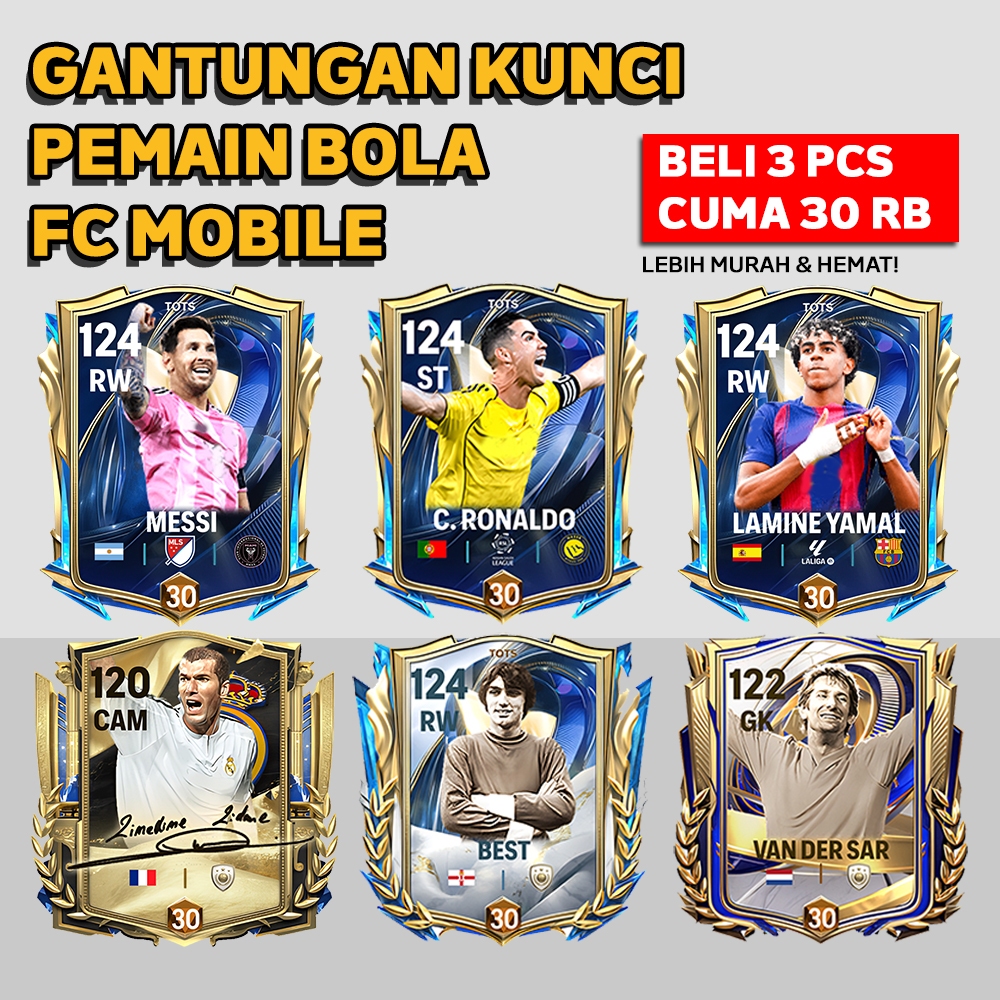 GANTUNGAN พวงกุญแจนักฟุตบอล FC พวงกุญแจมือถืออุปกรณ์เสริมพวงกุญแจอะคริลิค