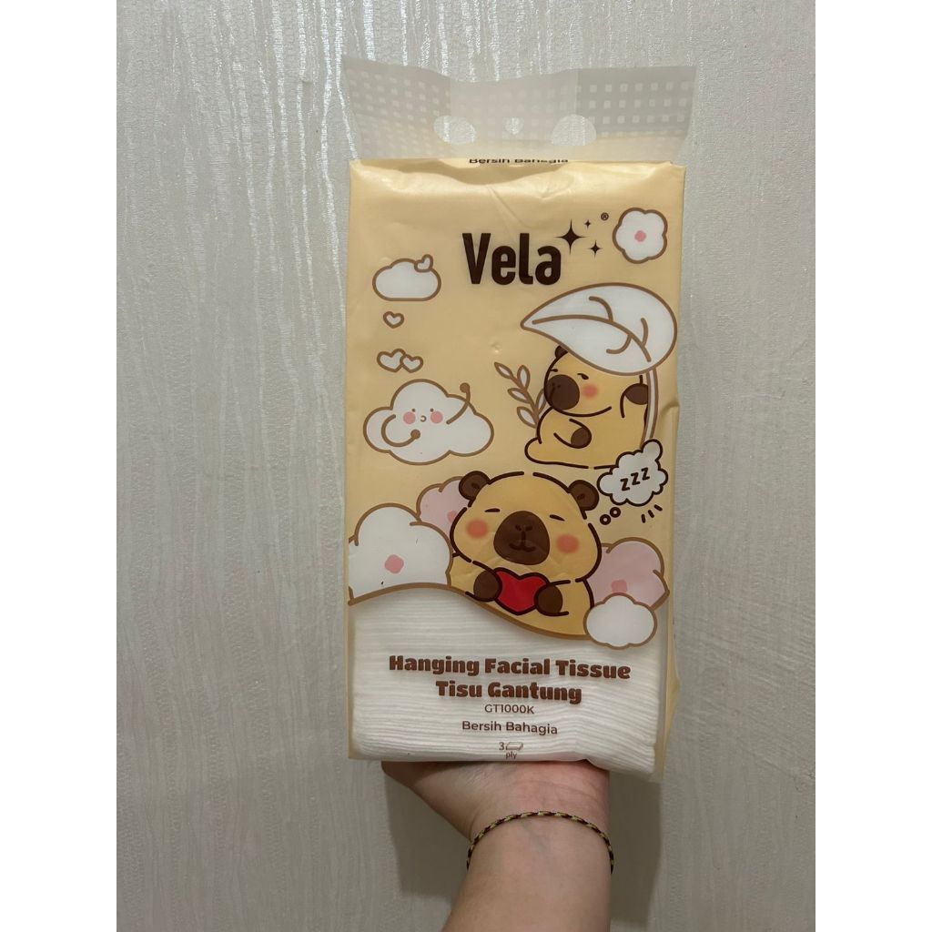 [CJR] VELA HANGING TISSUE 3 PLY TISSUE VELA FACIAL TISSUE