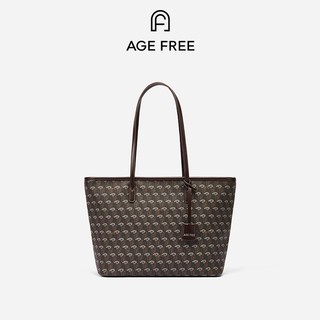AGE FREE Tote Bag Tas Wanita Laptop Tas Selempang Wanita Kapasitas Besar Yang Ringan Motif Klasik
