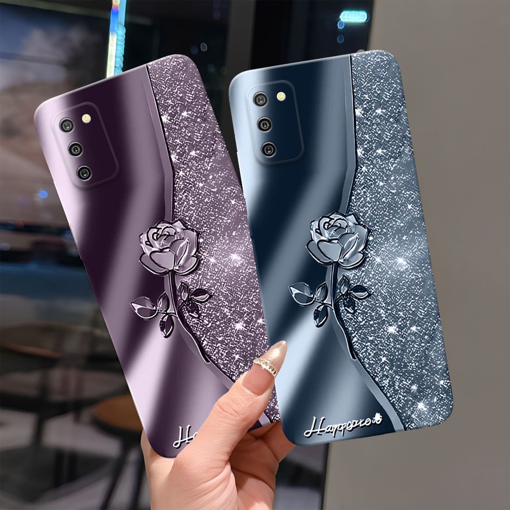 (FA-01) SAM A02S - A03S Softcase Procamera Silicon Case motif r0se blink Silicon - Casing HP - Soft 