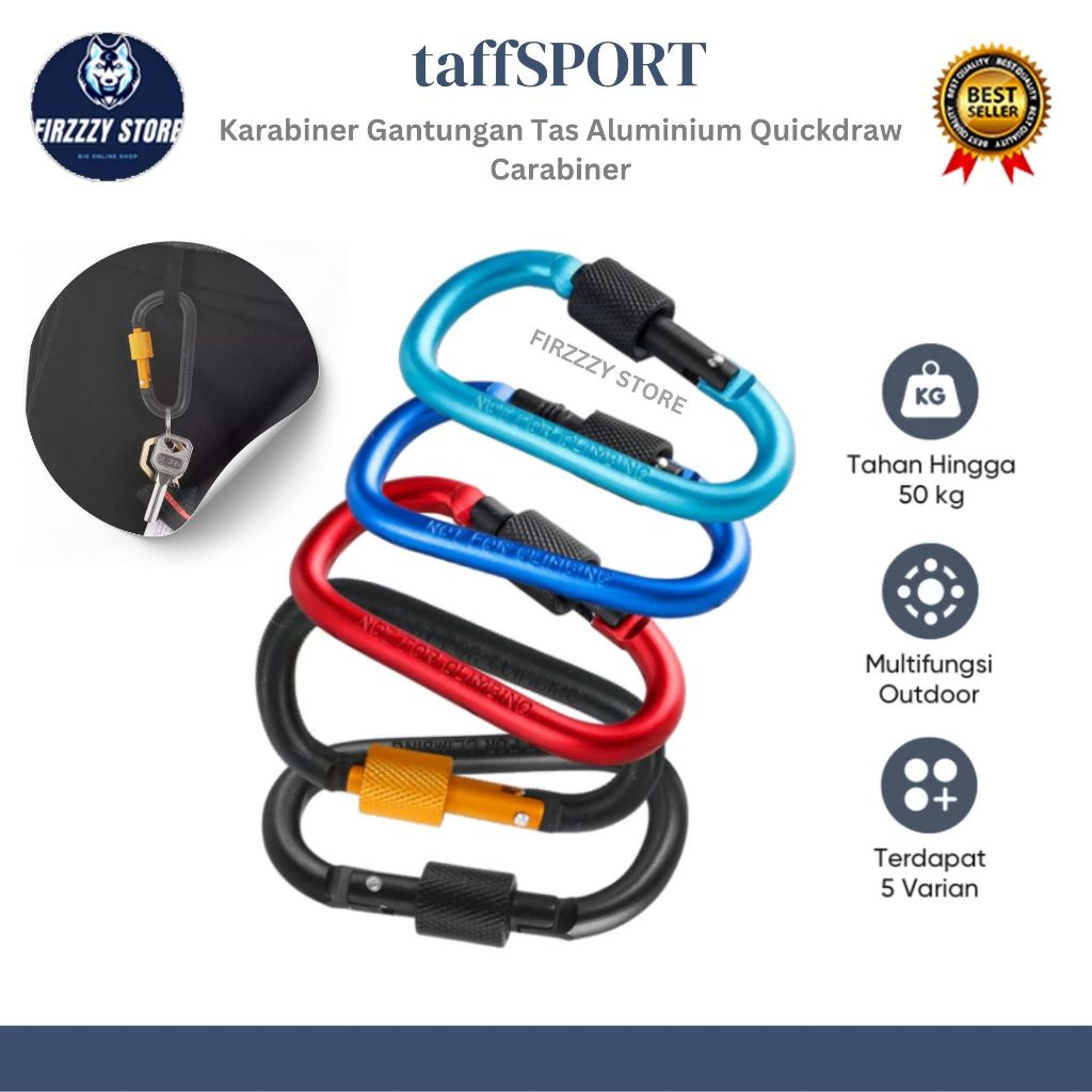 Carabiner Quickdraw Buckle - Carabiner Screw Alloy / Carabiner Camp