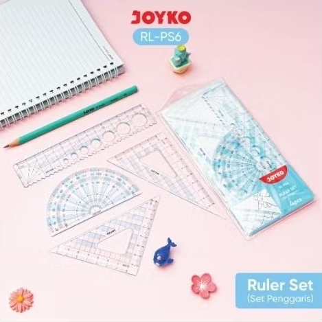 Joyko RL-PS6 Ruler Set 4 ชิ้น / Joyko Bow Ruler Set 4 ชิ้น