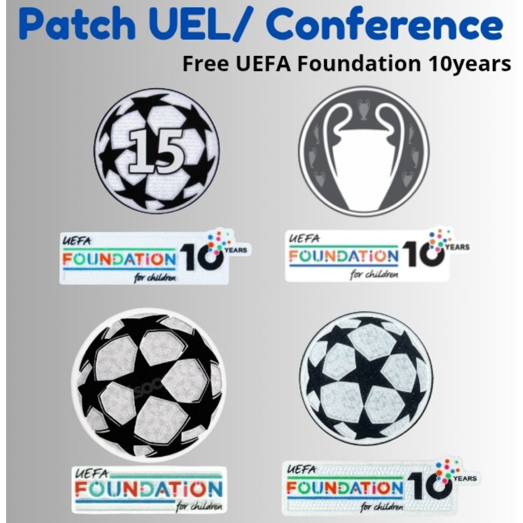 UCL Madrid Jersey Patch 15 Emblem PSG foundation 10th ฯลฯ
