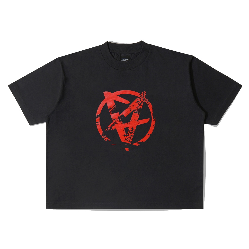 Verticalgoods - เสื้อยืด BOXYFIT V2 - TOBEY สีดํา