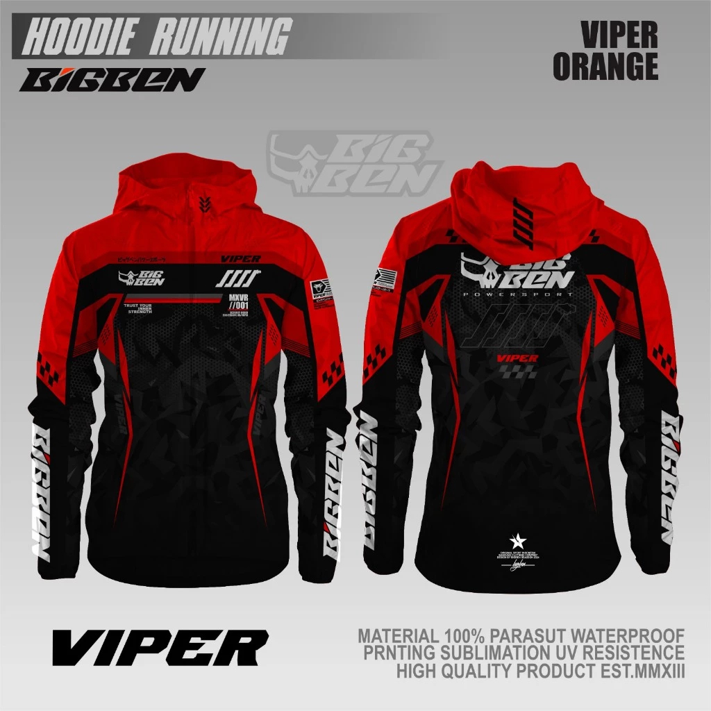 POWER SPORT RUNNING RACING JACKET WINDBREAKER JACKET FULL PRINTING